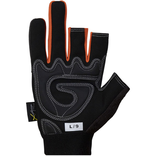 Clutch Gear&reg; Open-Finger Framers Gloves, Synthetic Palm, Size Small M & M Nord Ouest Inc
