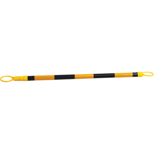 Retractable Cone Bar, 7'2" Extended Length, Black/Yellow M & M Nord Ouest Inc