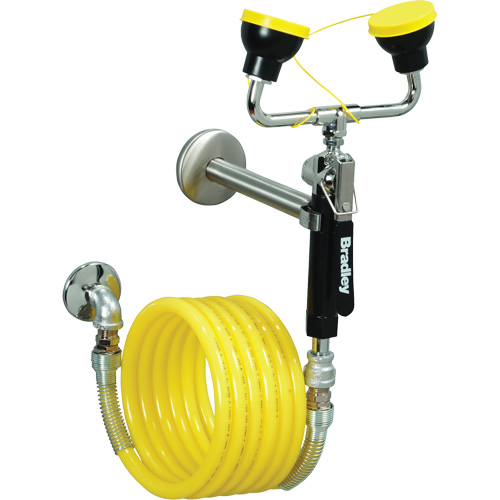 Poste de douche oculaire, Installation Montage mural M & M Nord Ouest Inc