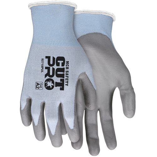 Safety Cut Pro Cut Resistant Gloves, Size Large, 18 Gauge, Polyurethane Coated, HPPE Shell, ASTM ANSI Level A2 M & M Nord Ouest Inc