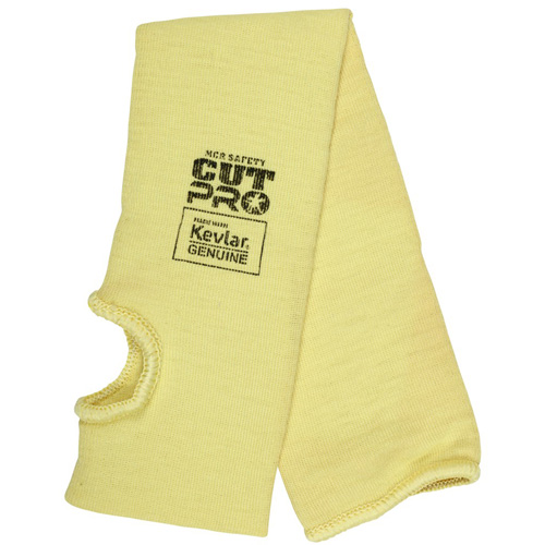 Safety Cut Pro Cut Resistant Sleeve, Kevlar&reg;, 18", ASTM ANSI Level A3, Yellow M & M Nord Ouest Inc