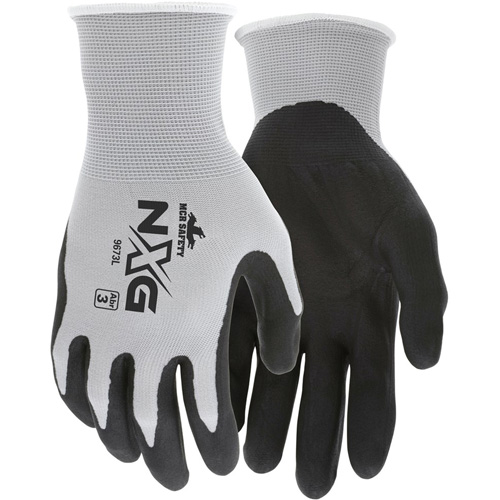 NXG&reg; Coated Gloves, Large, Foam Nitrile Coating, 13 Gauge, Nylon Shell M & M Nord Ouest Inc