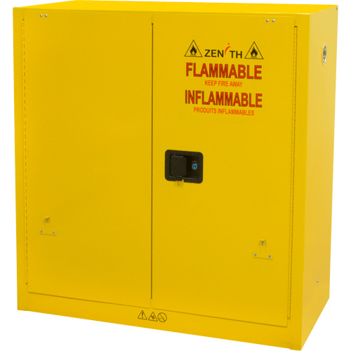 Flammable Storage Cabinet, 30 gal., 2 Door, 43" W x 44" H x 18" D M & M Nord Ouest Inc