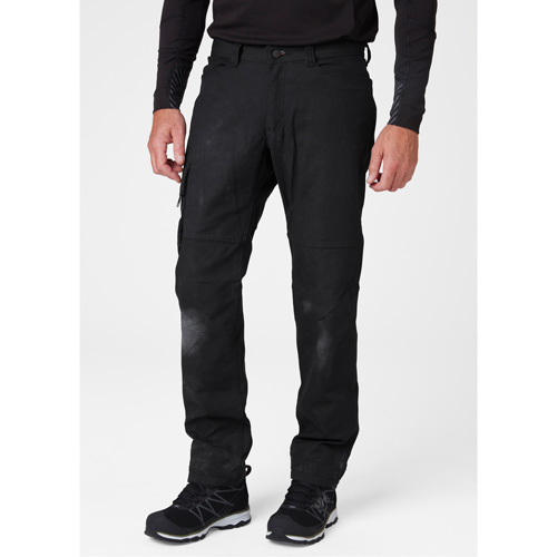 Pantalons d'entretien Oxford, Poly-coton, Noir, Taille 30, Entrejambe 32 M & M Nord Ouest Inc