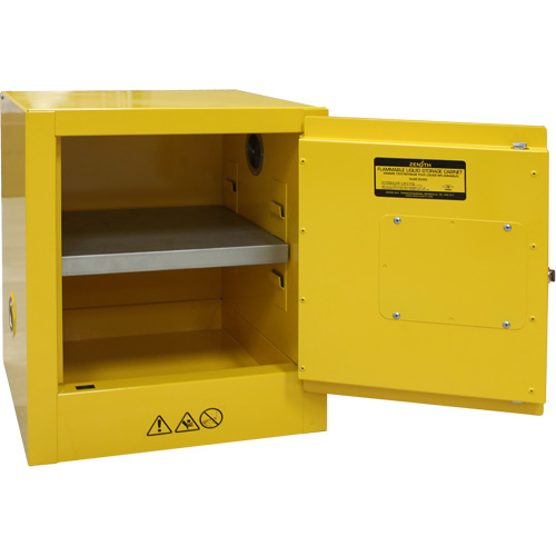 Flammable Storage Cabinet, 4 gal., 1 Door, 17" W x 22" H x 18" D M & M Nord Ouest Inc
