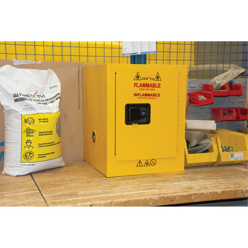 Flammable Storage Cabinet, 4 gal., 1 Door, 17" W x 22" H x 18" D M & M Nord Ouest Inc
