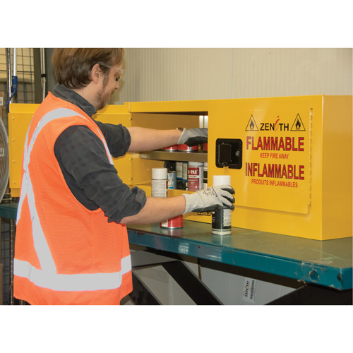 Armoire pour produits inflammables, 12 gal., 2 Porte(s), 43" La x 18" h x 18" p M & M Nord Ouest Inc
