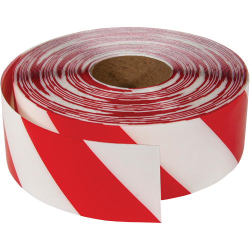 Ruban de marquage tr&egrave;s r&eacute;sistant pour plancher ArmorStripe, 3" x 100', PVC, Rouge et blanc M & M Nord Ouest Inc