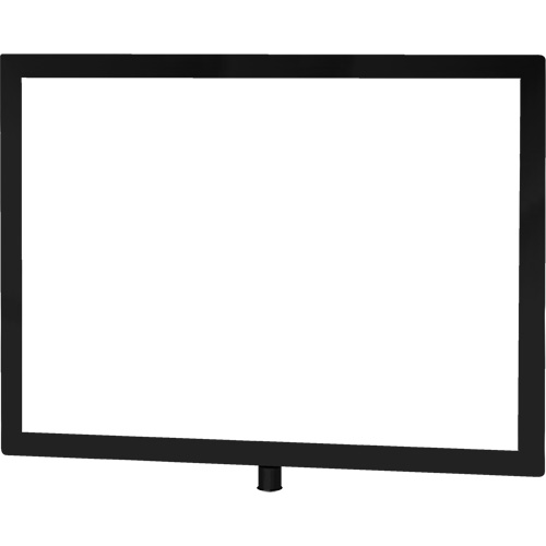 Heavy-Duty Horizontal Sign Holder for Classic Posts, Black M & M Nord Ouest Inc