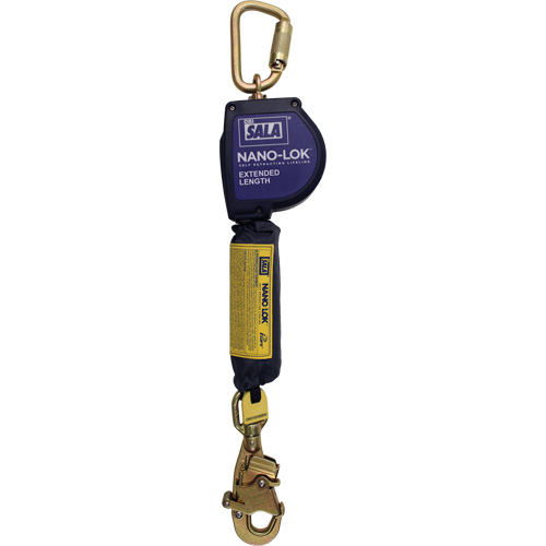 Cordage de s&eacute;curit&eacute; autor&eacute;tractable allong&eacute; Nano-Lok, 10', Dyneema, Pivotant M & M Nord Ouest Inc