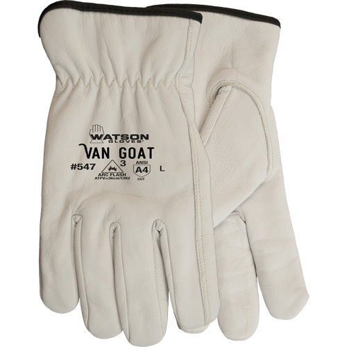 Van Goat Cut Resistant Work Gloves, Large, 36 cal/cm², Level 3, NFPA 70E M & M Nord Ouest Inc