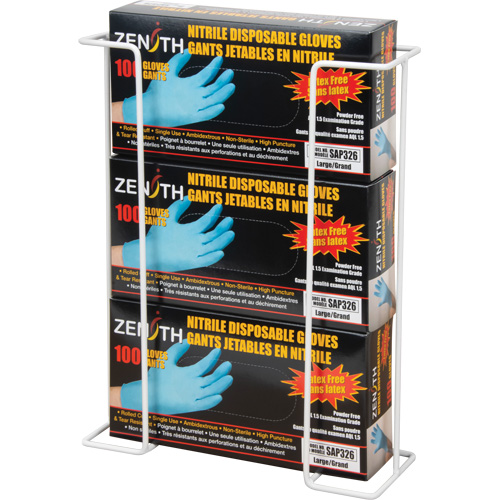 Distributeur de gants mural en fil m&eacute;tallique M & M Nord Ouest Inc