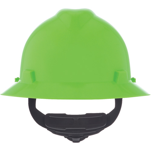 Casque de s&eacute;curit&eacute; &agrave; fente et bordure compl&egrave;te V-Gard, R&eacute;pond aux normes CSA type 1, Suspension Rochet, Non ventil&eacute; M & M Nord Ouest Inc