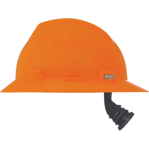 Casque de s&eacute;curit&eacute; &agrave; fente et bordure compl&egrave;te V-Gard, R&eacute;pond aux normes CSA type 1, Suspension Rochet, Non ventil&eacute; M & M Nord Ouest Inc