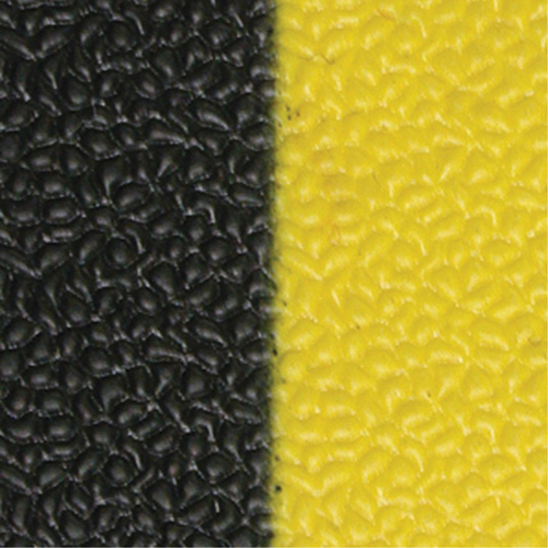 Airsoft Anti-Fatigue Mat, Pebbled, 3' x 5' x 3/8", Black/Yellow, PVC Sponge M & M Nord Ouest Inc