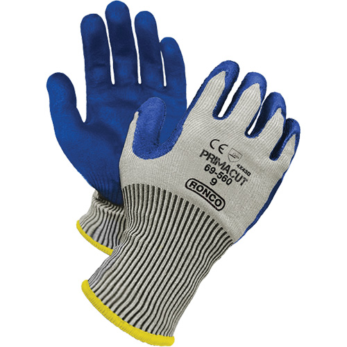 PrimaCut Cut Resistant Gloves, Size 9, 13 Gauge, Nitrile Coated, HPPE Shell, ANSI/ISEA 105 Level 4/EN 388 Level 5 M & M Nord Ouest Inc