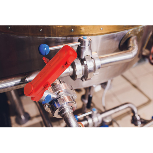 Dispositif de cadenassage pour poign&eacute;e de tirage, Type Papillon M & M Nord Ouest Inc