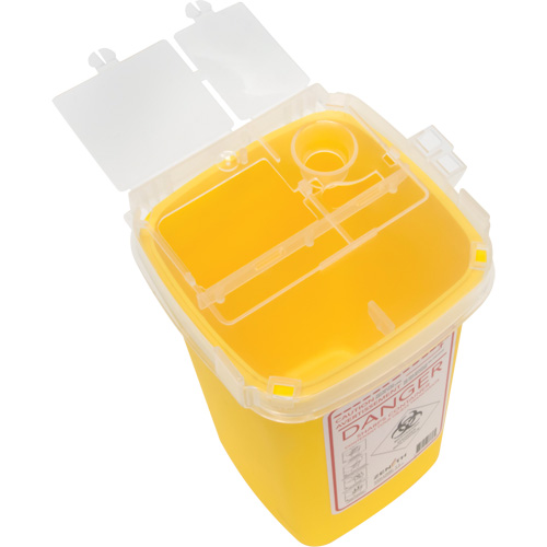 Contenant pour objets pointus et tranchants, Capacit&eacute; de 1 L M & M Nord Ouest Inc