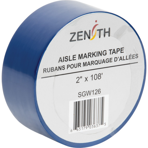 Ruban pour marquage d'all&eacute;es, 2" x 108', PVC, Bleu M & M Nord Ouest Inc