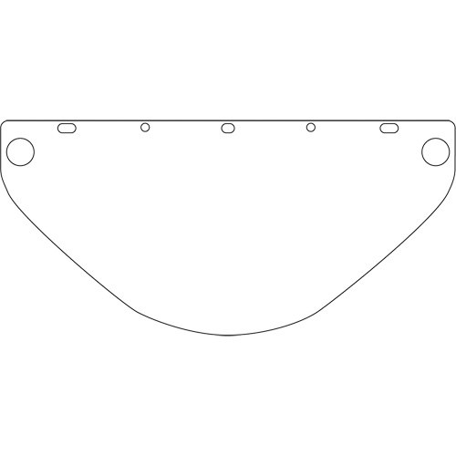 Visi&egrave;re de s&eacute;curit&eacute; universelle Dynamic, Polycarbonate, Teinte Transparent M & M Nord Ouest Inc