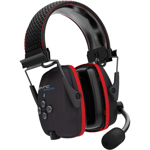 Wireless Hearing Protector Earmuffs with Bluetooth&reg; Audio, Headband Style, 25 dB M & M Nord Ouest Inc