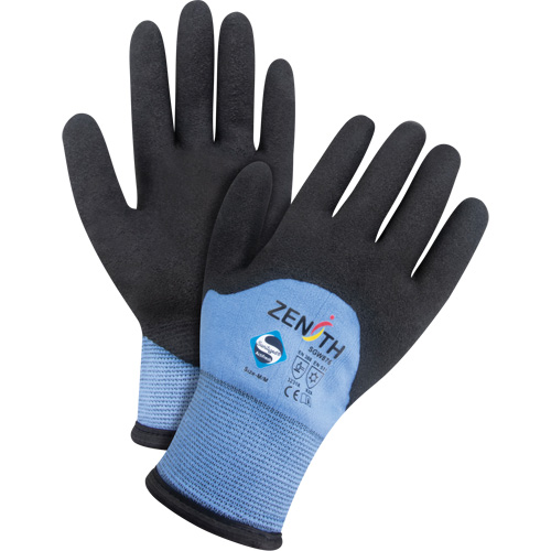 Gants enduits ZX-30° de premi&egrave;re qualit&eacute;, Moyen, R&ecirc;vetement Mousse de PVC, Calibre 15, Enveloppe en Nylon M & M Nord Ouest Inc