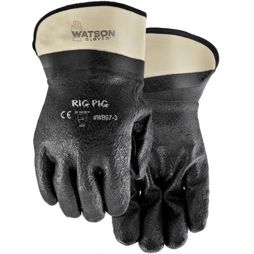 Gants Rig Pig, Taille unique, R&ecirc;vetement Nitrile/PVC, Enveloppe en Jersey M & M Nord Ouest Inc