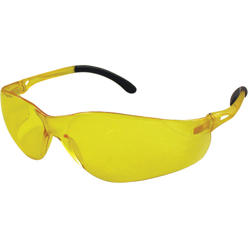 Lunettes de s&eacute;curit&eacute; Sen-Tec, Lentille Ambr&eacute;e, Anti-&eacute;gratignures, R&eacute;pond ou surpasse la norme CSA Z94.3 M & M Nord Ouest Inc
