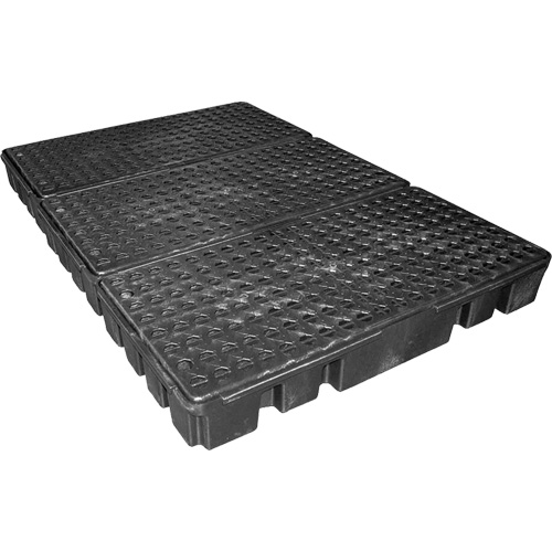 Black Diamond Low Profile Spill Pallet, 76.5 US gal. Spill Capacity, 72" x 49" x 6.5" M & M Nord Ouest Inc