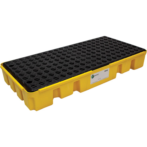 Palette &agrave; profil bas pour contr&ocirc;le des d&eacute;versements, Capacit&eacute; de d&eacute;versement 25.5 gal. US, 49" x 24" x 6,5" M & M Nord Ouest Inc
