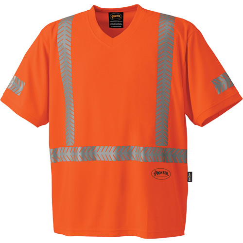 6900 T-shirt de protection contre les rayons UV CoolPass, 2T-Grand, Orange haute visibilit&eacute; M & M Nord Ouest Inc