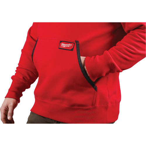 Heavy-Duty Pullover Hoodie, Men's, Small, Red M & M Nord Ouest Inc