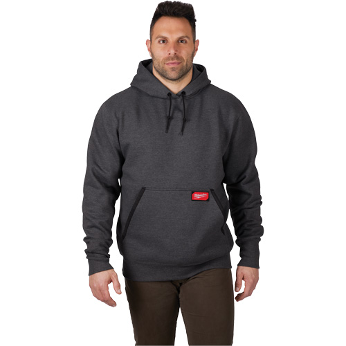 Heavy-Duty Pullover Hoodie, Men's, Small, Grey M & M Nord Ouest Inc