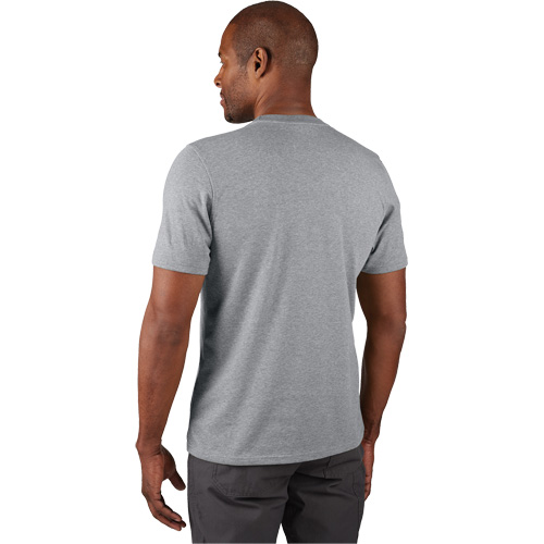 Hybrid Work Tee Shirt, Men's, Small, Grey M & M Nord Ouest Inc