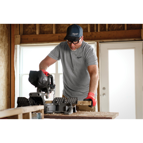 Hybrid Work Tee Shirt, Men's, Small, Grey M & M Nord Ouest Inc