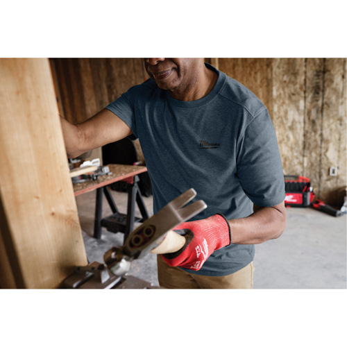 T-shirt de travail hybride, Hommes, Petit, Bleu M & M Nord Ouest Inc