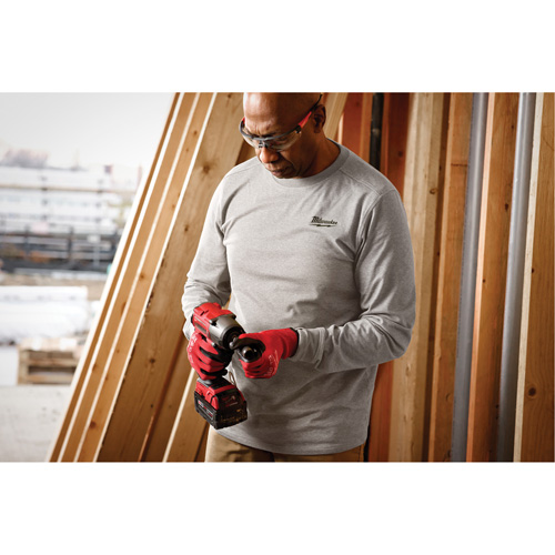Hybrid Work Tee Shirt, Men's, Small, Grey M & M Nord Ouest Inc