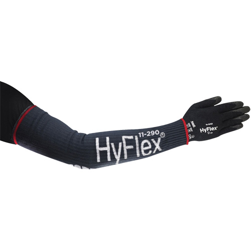 HyFlex&reg; Wide High Cut Compression Sleeve, 18", Kevlar&reg;/Polyamide/Spandex/Stainless Steel, Blue M & M Nord Ouest Inc