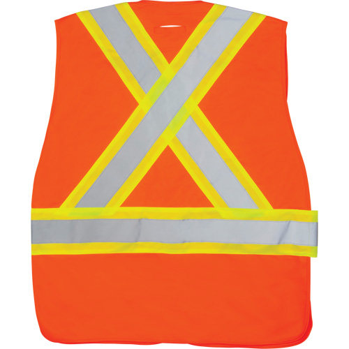 CSA-Compliant High-Visibility Surveyor Vest, High Visibility Orange, Medium, Polyester M & M Nord Ouest Inc