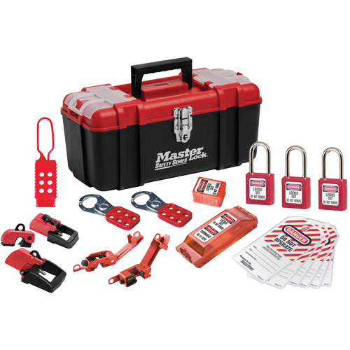 Trousse de cadenassage avec serrures en thermoplastique Zenex, Ensemble &eacute;lectrique, 20 composants compris M & M Nord Ouest Inc