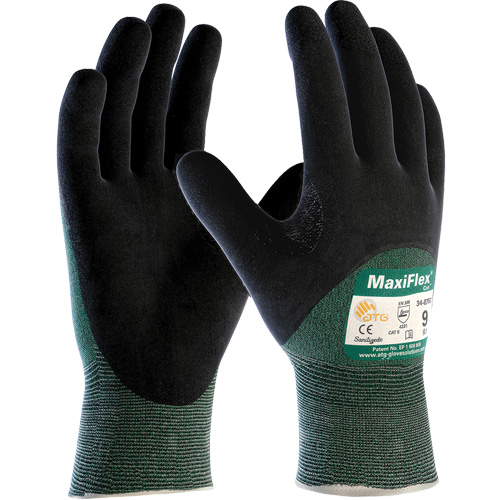 Gants sans coutures r&eacute;sistant aux coupures ATG MaxiFlex Cut, Taille Grand, Calibre 15, Rev&ecirc;tement Nitrile, Enveloppe en Fil technique, ASTM ANSI niveau A2/EN 388 niveau 3/EN 388 niveau B M & M Nord Ouest Inc