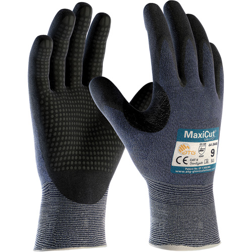 Gants ATG MaxiCut Ultra DT, Taille Grand, Calibre 15, Rev&ecirc;tement Nitrile, Enveloppe en Fil technique, ASTM ANSI niveau A3/EN 388 niveau 5/EN 388 niveau C M & M Nord Ouest Inc