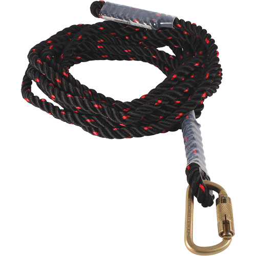 Dynamic Vertical Rope Lifeline with Carabiner M & M Nord Ouest Inc