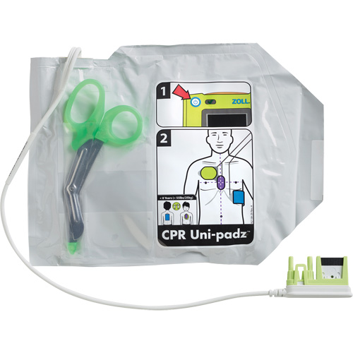 &eacute;lectrodes RCR pour adultes & enfants Uni-Padz, Zoll AED 3 Pour, Classe 4 M & M Nord Ouest Inc