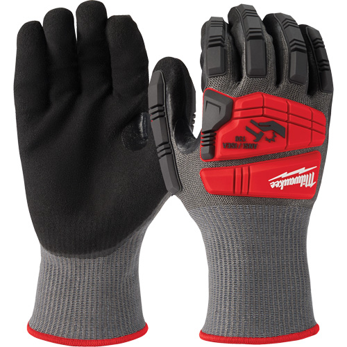 Gants r&eacute;sistants aux chocs et aux coupures, Taille T-Grand, Calibre 18, Rev&ecirc;tement Nitrile, ANSI/ISEA 105 niveau 5 M & M Nord Ouest Inc