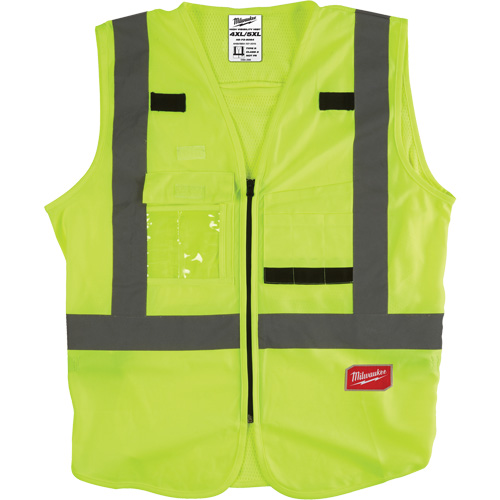 Veste de s&eacute;curit&eacute;, Jaune lime haute visibilit&eacute;, Moyen/Petit M & M Nord Ouest Inc
