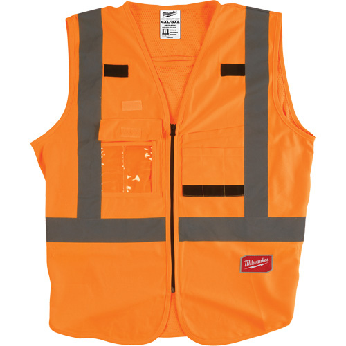 Veste de s&eacute;curit&eacute;, Orange haute visibilit&eacute;, 4T-Grand/5T-Grand M & M Nord Ouest Inc
