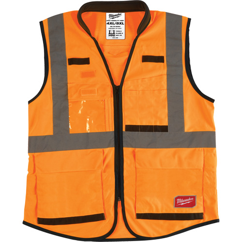 Performance Safety Vest, High Visibility Orange, 4X-Large/5X-Large M & M Nord Ouest Inc