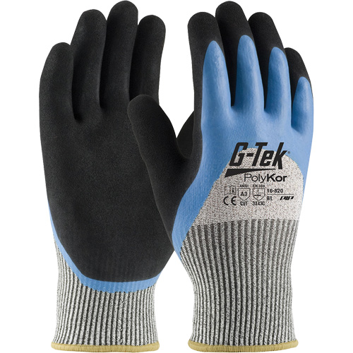 Gants isol&eacute;s r&eacute;sistants aux coupures G-Tek PolyKor, Taille Petit, Calibre 13, Rev&ecirc;tement Latex de caoutchouc, Enveloppe en Fil technique, ANSI/ISEA 105 niveau 3 M & M Nord Ouest Inc