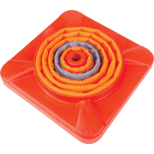 C&ocirc;ne de signalisation repliable, 18" h, Orange M & M Nord Ouest Inc